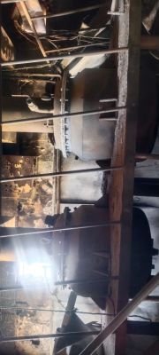 Fire Damaged machinery made mainly of Stainless Steel